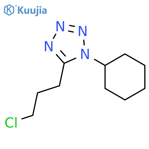 5-(3-Chloropropyl)-1-cyclohexyltetrazole structure