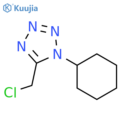 5-(chloromethyl)-1-cyclohexyl-1H-1,2,3,4-tetrazole structure
