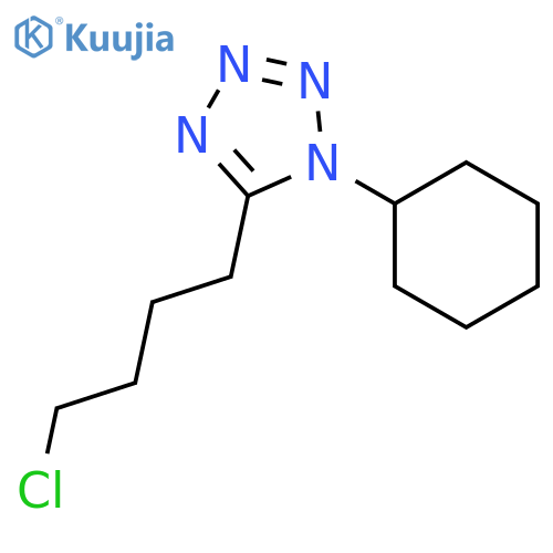 5-(4-Chlorobutyl)-1-cyclohexyltetrazole structure