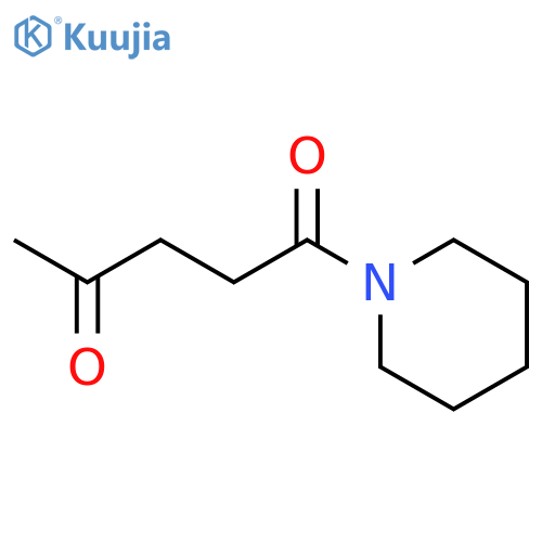 Piperidine, 1-(1,4-dioxopentyl)- structure
