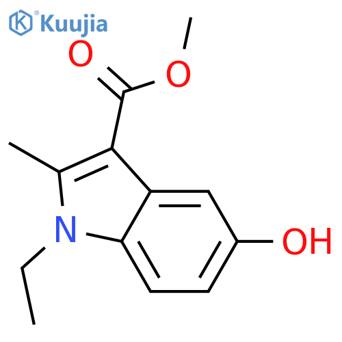 Methyl 1-ethyl-5-hydroxy-2-methyl-1h-indole-3-carboxylate structure