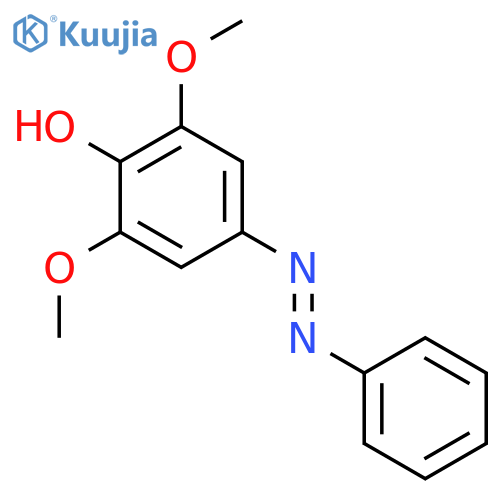 Phenol, 2,6-dimethoxy-4-(phenylazo)- structure