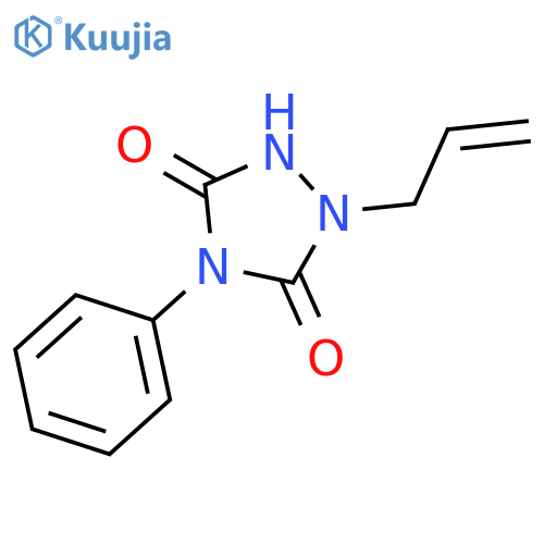 1,2,4-Triazolidine-3,5-dione, 4-phenyl-1-(2-propenyl)- structure