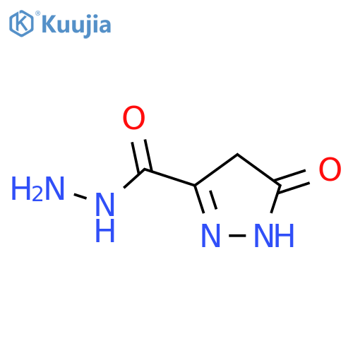 1H-Pyrazole-3-carboxylicacid,4,5-dihydro-5-oxo-,hydrazide(9CI) structure
