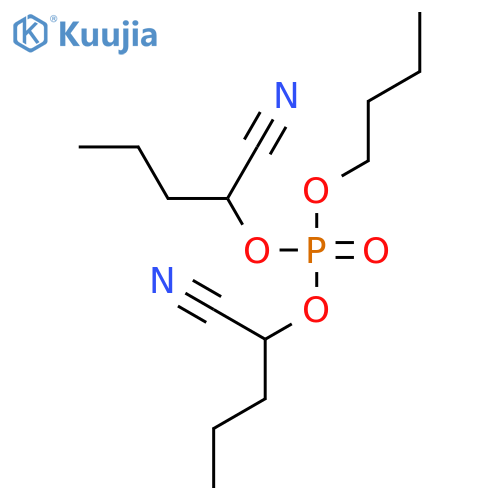butyl bis(1-cyanobutyl) phosphate structure