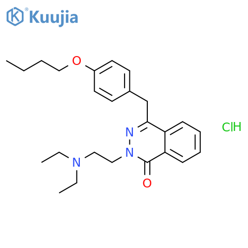 4-(4-butoxybenzyl)-2-[2-(diethylamino)ethyl]phthalazin-1(2H)-one hydrochloride structure
