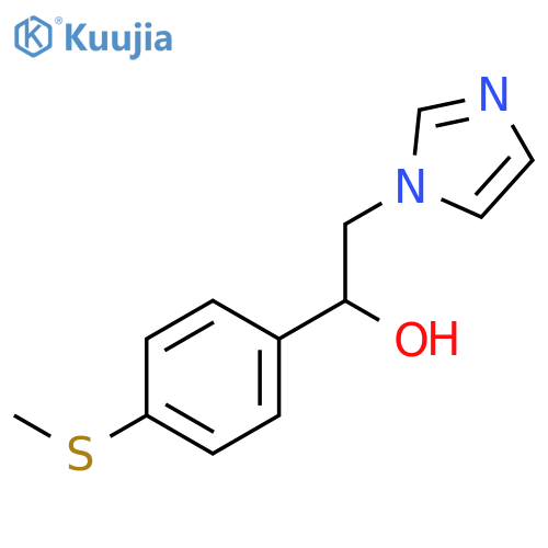 2-(1H-imidazol-1-yl)-1-[4-(methylsulfanyl)phenyl]ethanol structure