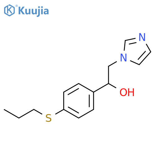 2-(1H-imidazol-1-yl)-1-[4-(propylsulfanyl)phenyl]ethanol structure