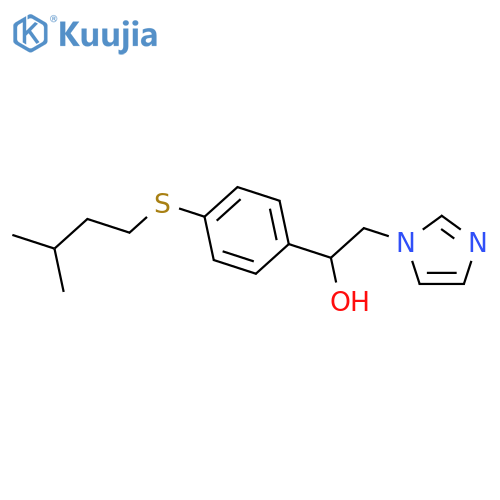 1H-Imidazole-1-ethanol,a-[4-[(3-methylbutyl)thio]phenyl]- structure