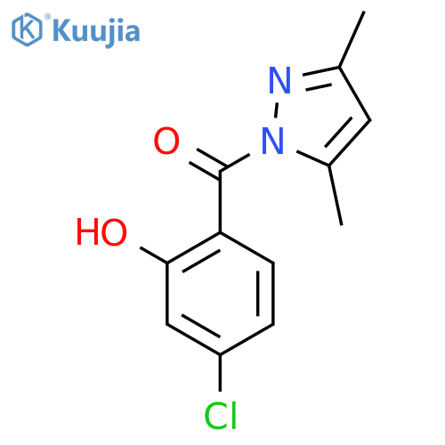 1H-Pyrazole, 1-(4-chloro-2-hydroxybenzoyl)-3,5-dimethyl- structure