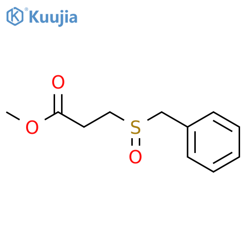 Propanoic acid, 3-[(phenylmethyl)sulfinyl]-, methyl ester structure