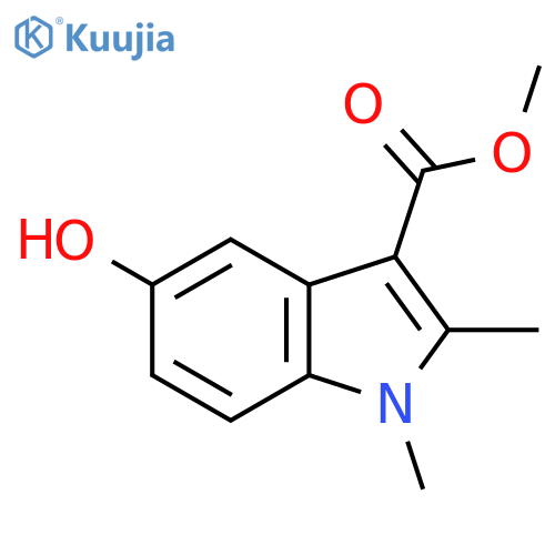 methyl 5-hydroxy-1,2-dimethyl-1H-indole-3-carboxylate structure