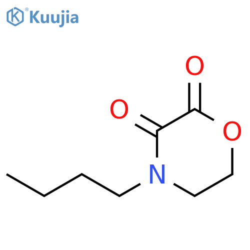 2,3-Morpholinedione, 4-butyl- structure