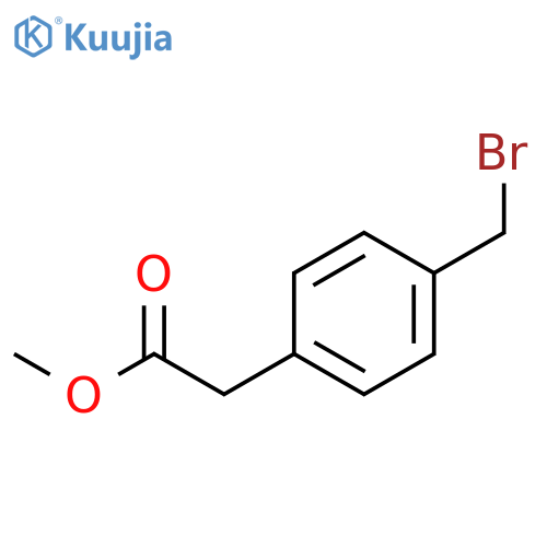 methyl 2-[4-(bromomethyl)phenyl]acetate structure