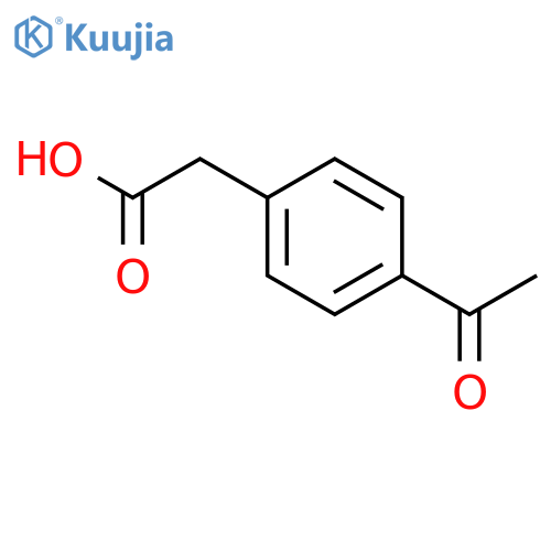 2-(4-Acetylphenyl)acetic acid structure