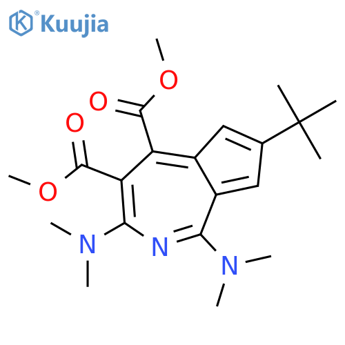 Cyclopent[c]azepine-4,5-dicarboxylicacid, 1,3-bis(dimethylamino)-7-(1,1-dimethylethyl)-, 4,5-dimethyl ester structure