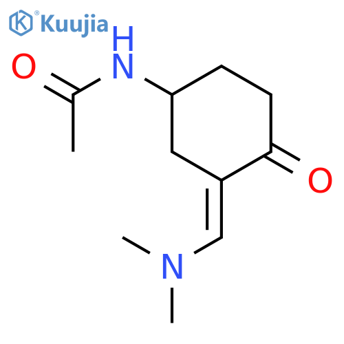 N-{3-(Dimethylamino)methylene-4-oxocyclohexyl}acetamide structure