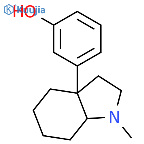 3-(1-methyl-3,4,5,6,7,7a-hexahydro-2h-indol-3a-yl)phenol structure