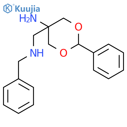 5-[(benzylamino)methyl]-2-phenyl-1,3-dioxan-5-amine structure