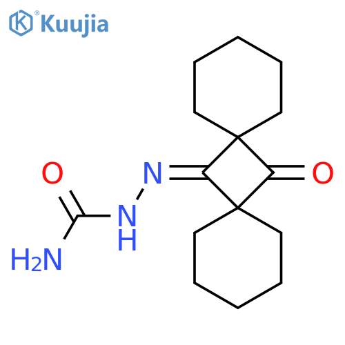 Hydrazinecarboxamide,2-(7-oxodispiro[5.1.5.1]tetradec-14-ylidene)- structure