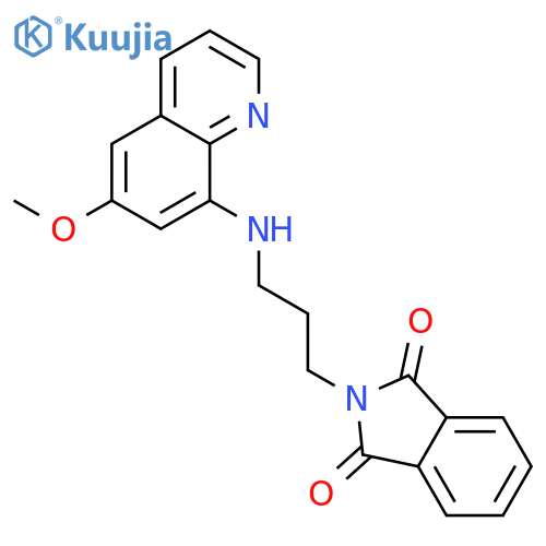 1H-Isoindole-1,3(2H)-dione,2-[3-[(6-methoxy-8-quinolinyl)amino]propyl]- structure