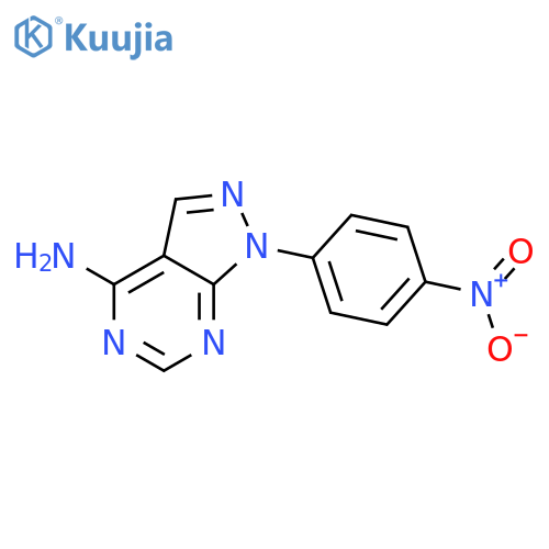 1-(4-nitrophenyl)pyrazolo[3,4-d]pyrimidin-4-amine structure