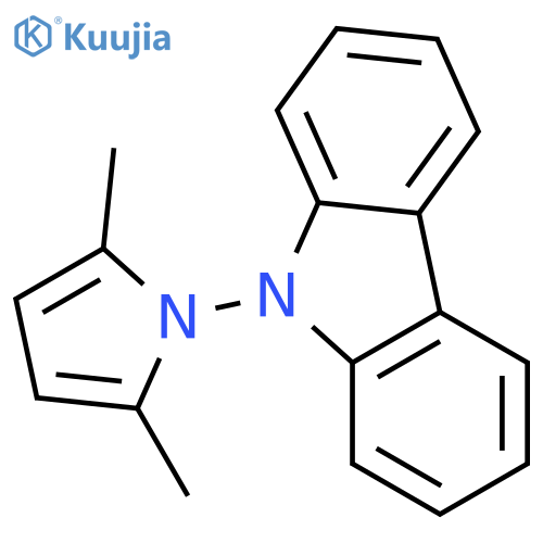 9H-Carbazole,9-(2,5-dimethyl-1H-pyrrol-1-yl)- structure