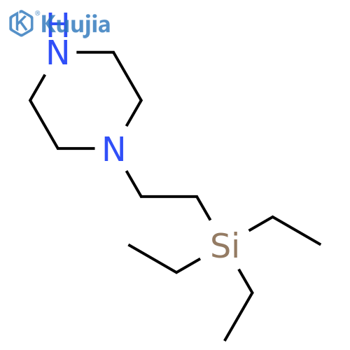 1-[2-(triethylsilyl)ethyl]-Piperazine structure