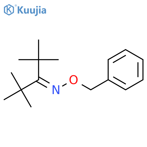 3-PENTANONE, 2,2,4,4-TETRAMETHYL-, O-(PHENYLMETHYL)OXIME structure