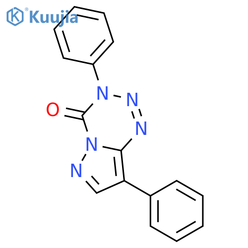 PYRAZOLO[5,1-D]-1,2,3,5-TETRAZIN-4(3H)-ONE, 3,8-DIPHENYL- structure