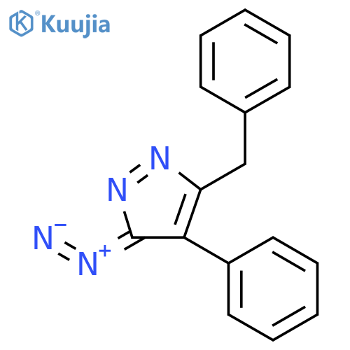 3H-Pyrazole, 3-diazo-4-phenyl-5-(phenylmethyl)- structure