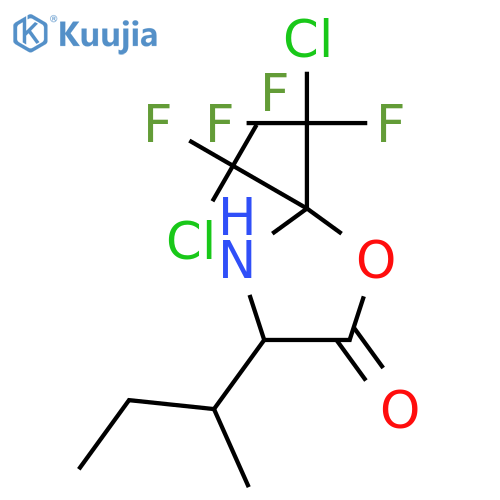 5-Oxazolidinone, 2,2-bis(chlorodifluoromethyl)-4-(1-methylpropyl)- structure