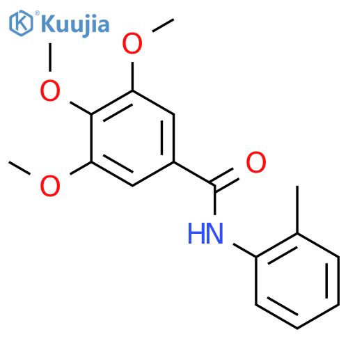 3,4,5-trimethoxy-N-(4-methylphenyl)benzamide structure