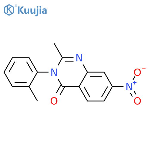 4(3H)-QUINAZOLINONE, 2-METHYL-3-(2-METHYLPHENYL)-7-NITRO- structure