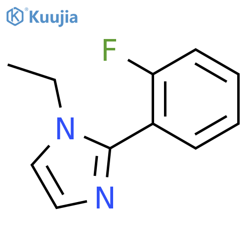 1-ETHYL-2-(2-FLUORO-PHENYL)-1H-IMIDAZOLE structure