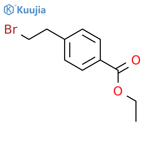 BENZOIC ACID, 4-(2-BROMOETHYL)-, ETHYL ESTER structure
