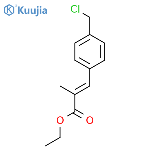 2-Propenoic acid, 3-[4-(chloromethyl)phenyl]-2-methyl-, ethyl ester structure