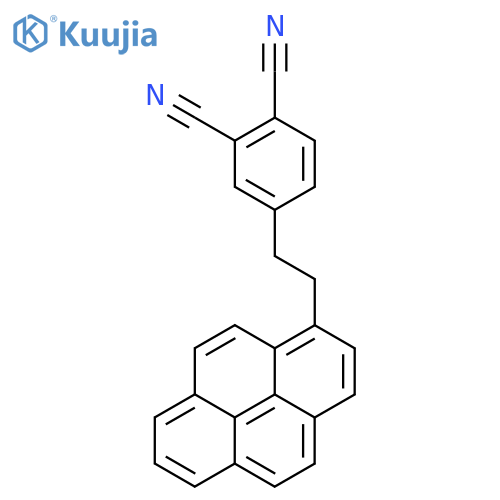 1,2-Benzenedicarbonitrile, 4-[2-(1-pyrenyl)ethyl]- structure