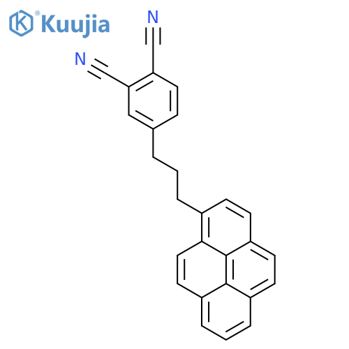 1,2-BENZENEDICARBONITRILE, 4-[3-(1-PYRENYL)PROPYL]- structure