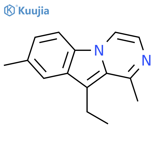 Pyrazino[1,2-a]indole,10-ethyl-1,8-dimethyl- structure
