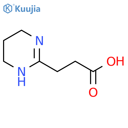 3-(1,4,5,6-Tetrahydropyrimidin-2-yl)propanoic acid structure