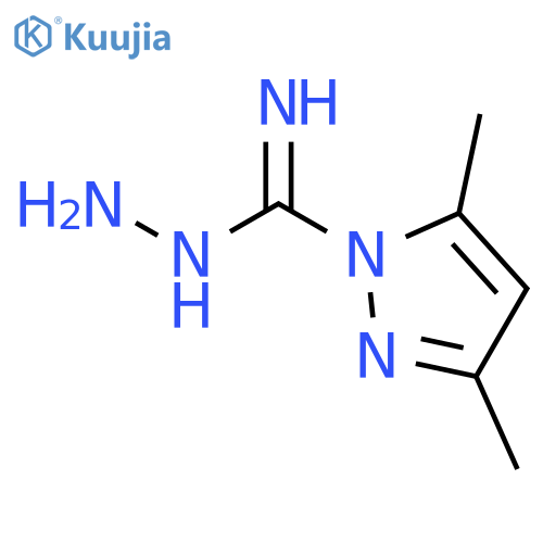 1H-Pyrazole-1-carboximidicacid, 3,5-dimethyl-, hydrazide structure