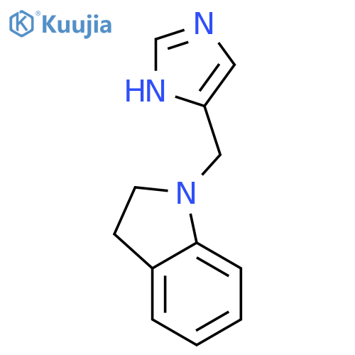 2,3-dihydro-1-(1H-imidazol-5-ylmethyl)-1H-Indole structure