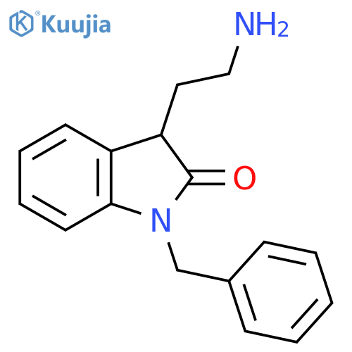 2H-Indol-2-one, 3-(2-aminoethyl)-1,3-dihydro-1-(phenylmethyl)- structure