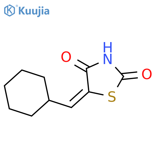 (5E)-5-(cyclohexylmethylidene)-1,3-thiazolidine-2,4-dione structure