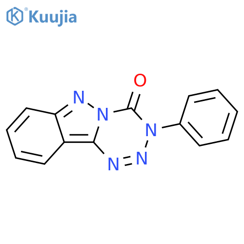 1,2,3,5-Tetrazino[5,4-b]indazol-4(3H)-one, 3-phenyl- structure