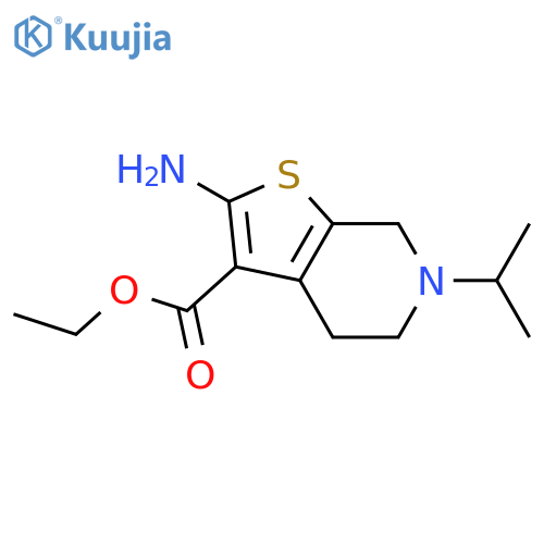 ethyl 2-amino-6-(propan-2-yl)-4H,5H,6H,7H-thieno2,3-cpyridine-3-carboxylate structure