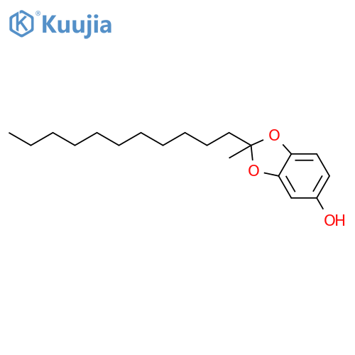 1,3-BENZODIOXOL-5-OL, 2-METHYL-2-UNDECYL- structure