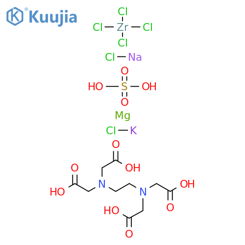 Glycine, N,N'-1,2-ethanediylbis[N-(carboxymethyl)-, mixt. with magnesium sulfate (1:1), potassium chloride (KCl), sodium chloride (NaCl) and (T-4)-zirconium chloride (ZrCl4) (9CI) structure