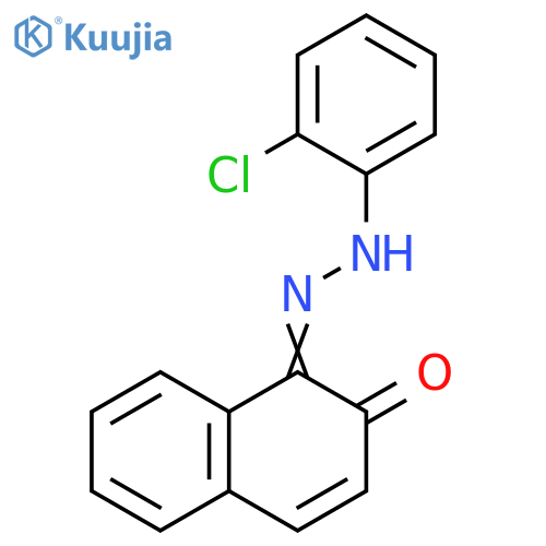 1,2-naphthalenedione, 1-[(2-chlorophenyl)hydrozone] structure
